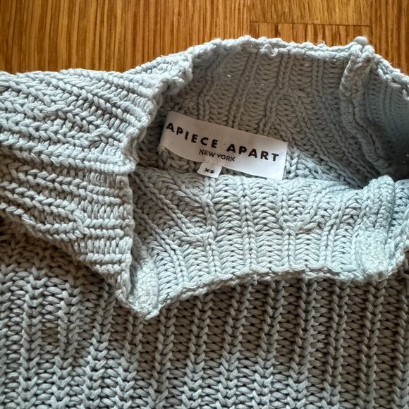 Apiece Apart Sequoia Pale Blue Balloon Sleeve Sweater XS - Picture 3 of 3